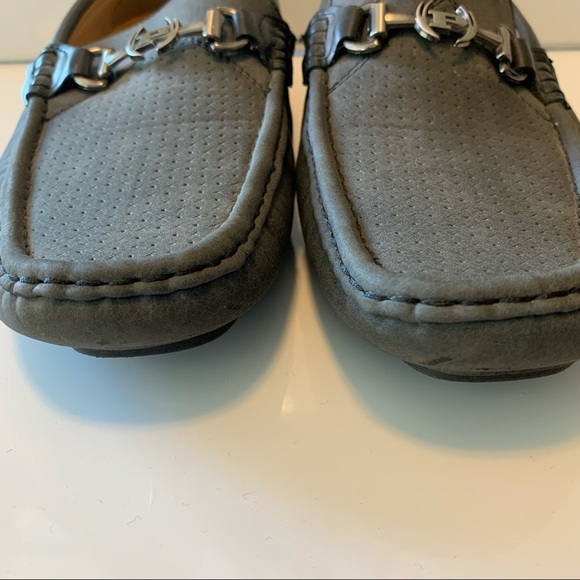 PHAT FARM Comfort Tech Gray Driving Casual Loafers - Picture 3 of 8